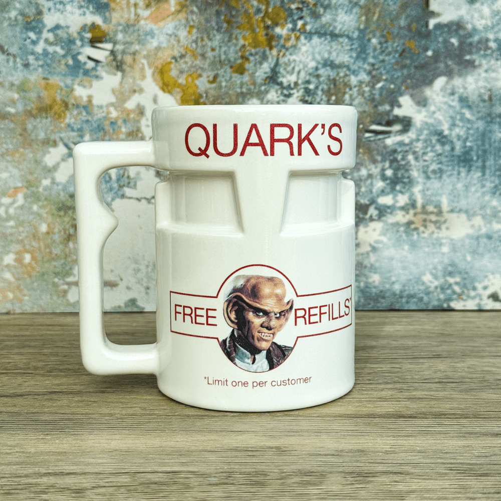 Quarks Bar Replica Mug | Prune Juice Mug | Free Refills | DS9 | Raktajino