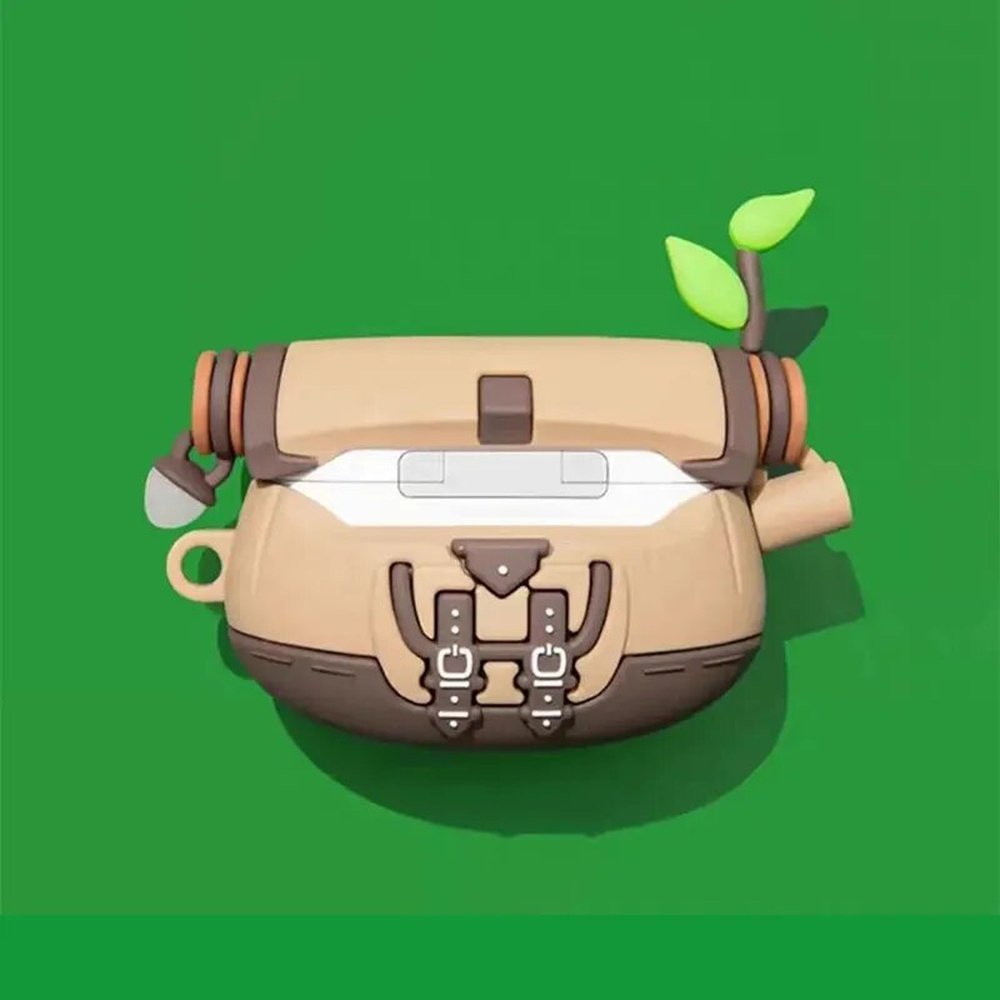 Korok Backpack | Link's Head | Airpods Case | Glow in the dark | Gen 1,2,3 and Pro | Tears of The Kingdom | Legend of Zelda | Wireless Charging Compatible