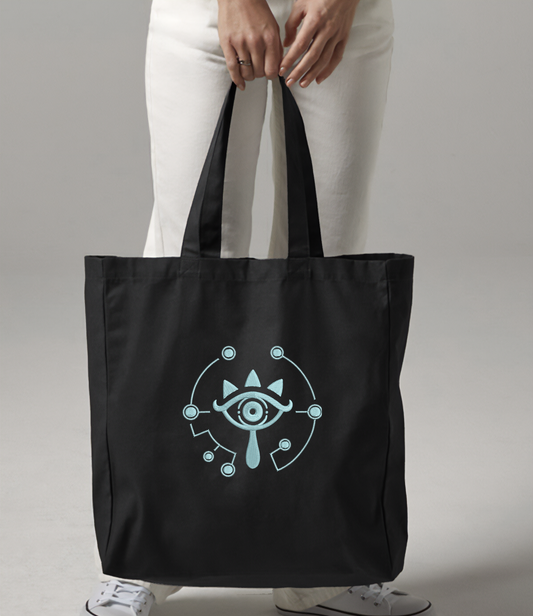 Zelda Sheikah Embroidered Tote Bag