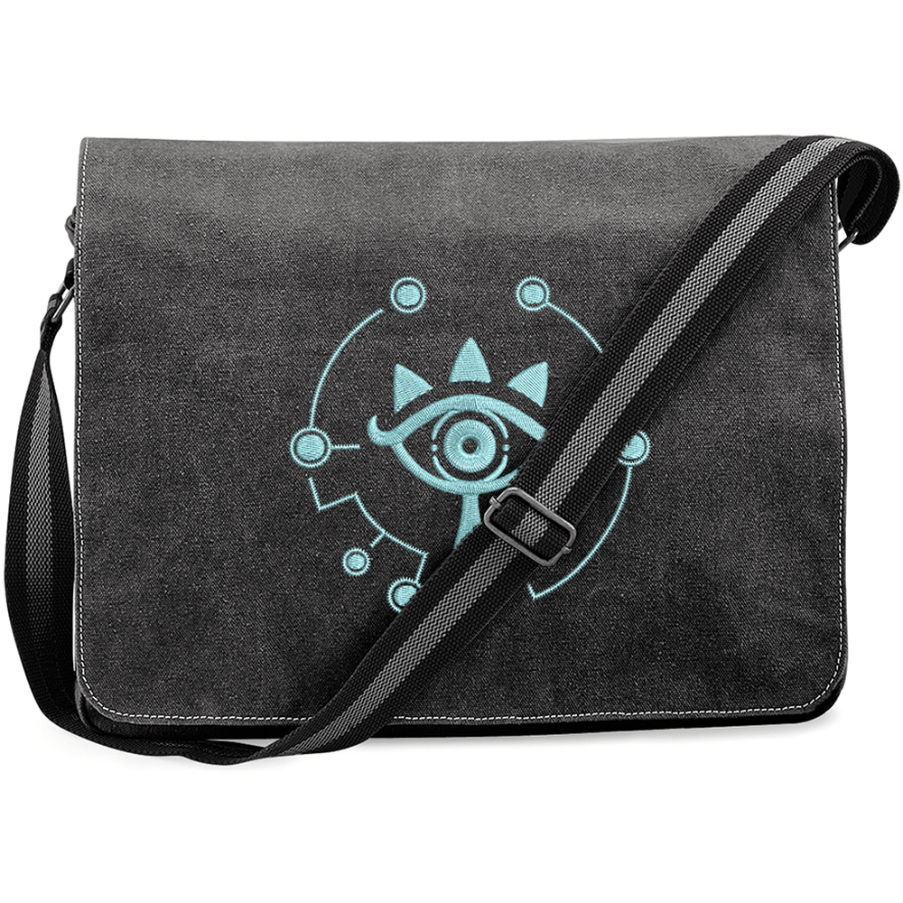 Zelda Sheikah Messenger Bag | Glow in the Dark Embroidery | Laptop Bag