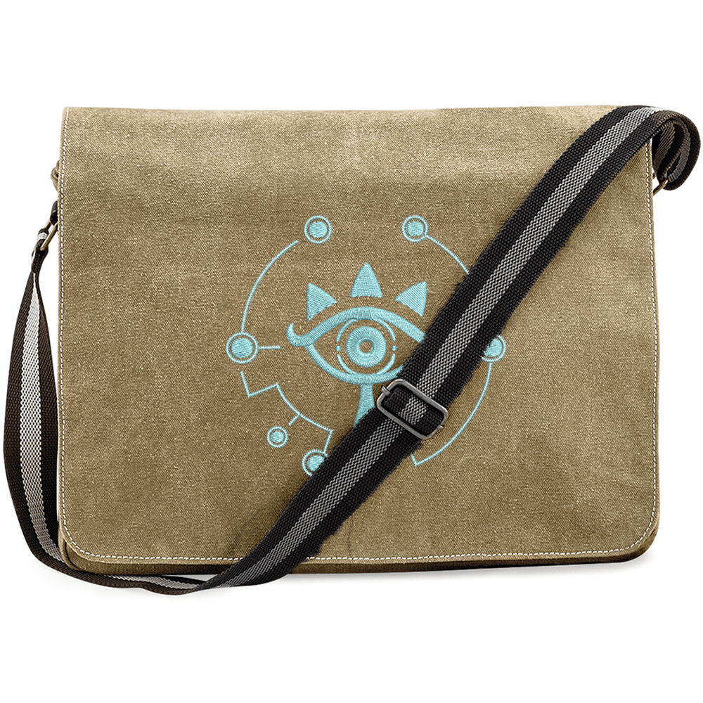 Zelda Sheikah Messenger Bag | Glow in the Dark Embroidery | Laptop Bag