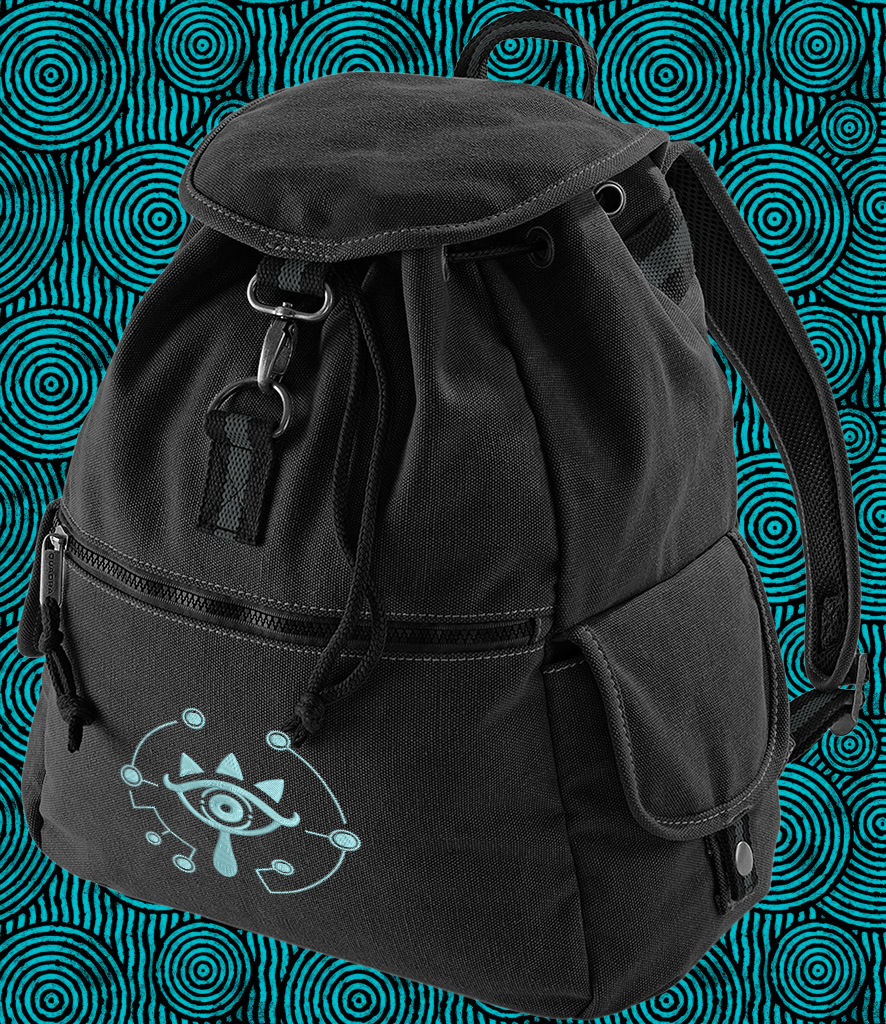 Zelda Sheikah Backpack | Glow in the Dark Embroidery | Rucksack School Bag