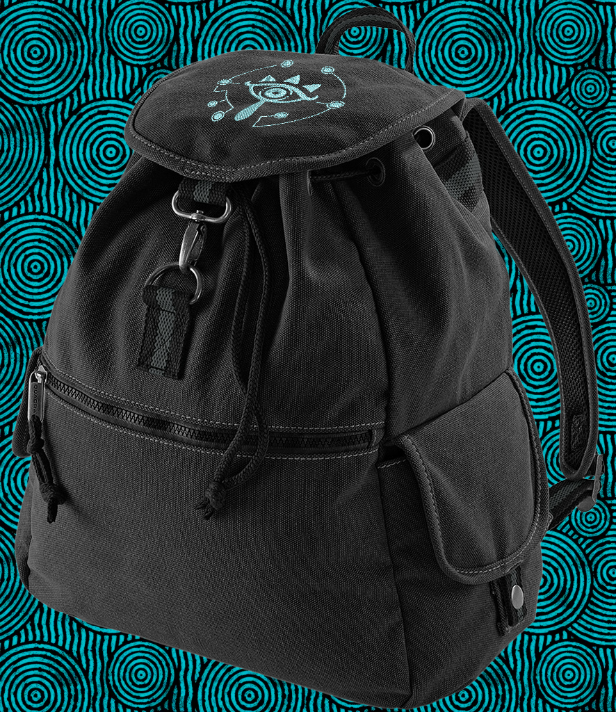 Zelda Sheikah Backpack | Glow in the Dark Embroidery | Rucksack School Bag