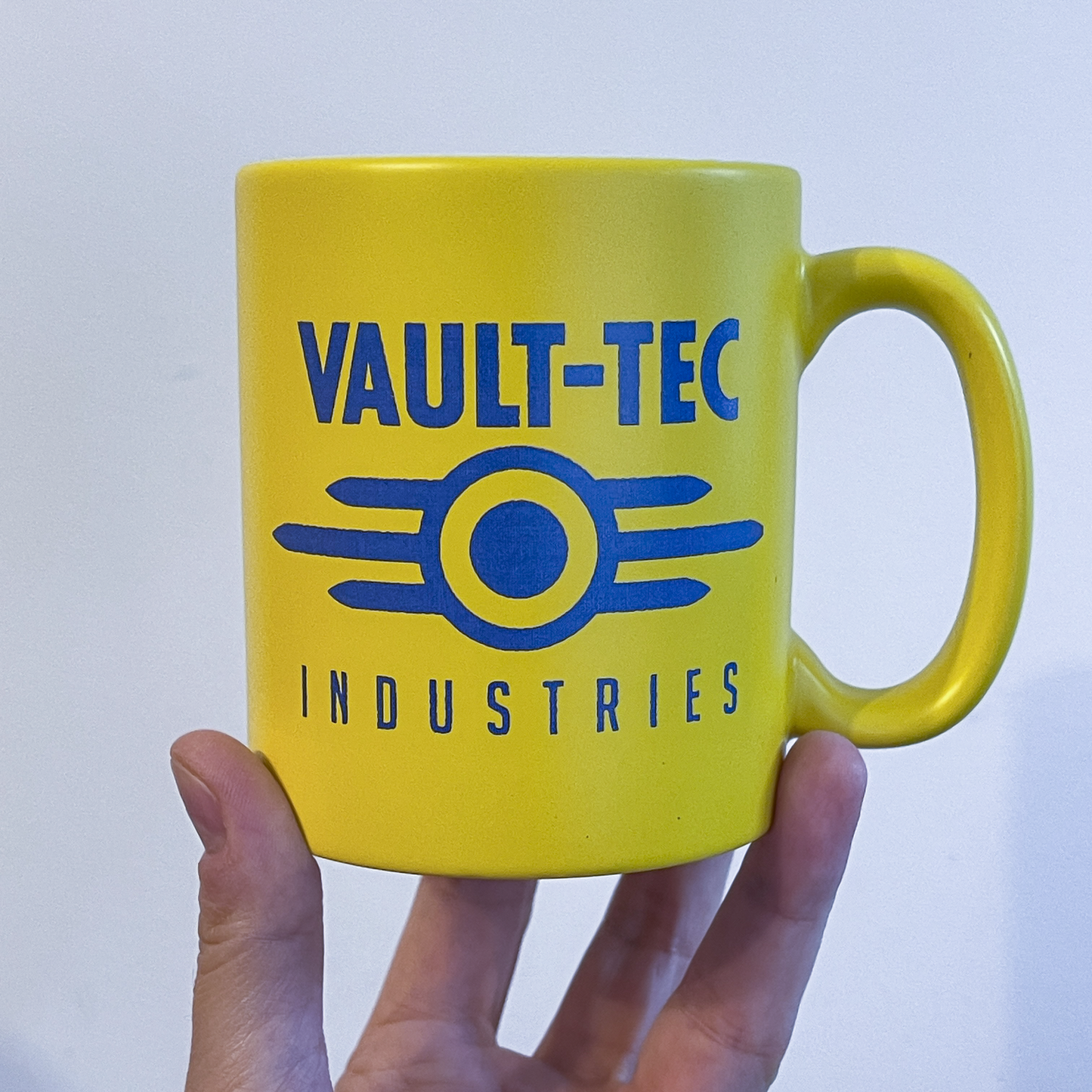 Fallout Mug | Vault-Tec Industries Logo | Yellow or Blue Matte