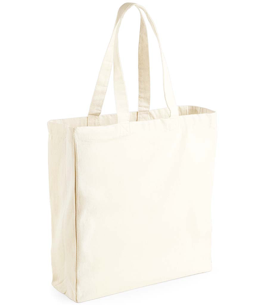 Beige tote bag on a white background