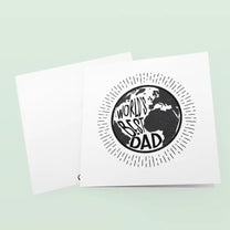 World's Best Dad Greetings Card - Customisable