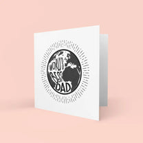 World's Best Dad Greetings Card - Customisable