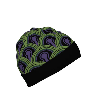 Room 237 Wallpaper Pattern Beanie Hat - The Shining Inspired Knitted Winter Hat