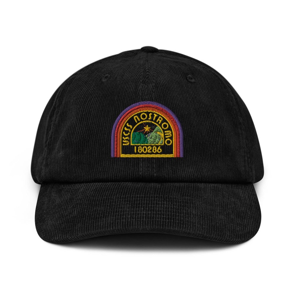 Alien Movie Trilogy Embroidered Hat | USCSS Nostromo Rainbow Logo | Baseball Cap