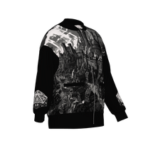 Baldur's Gate Cityscape Bomber Jacket - BG3 Inspired Knitwear