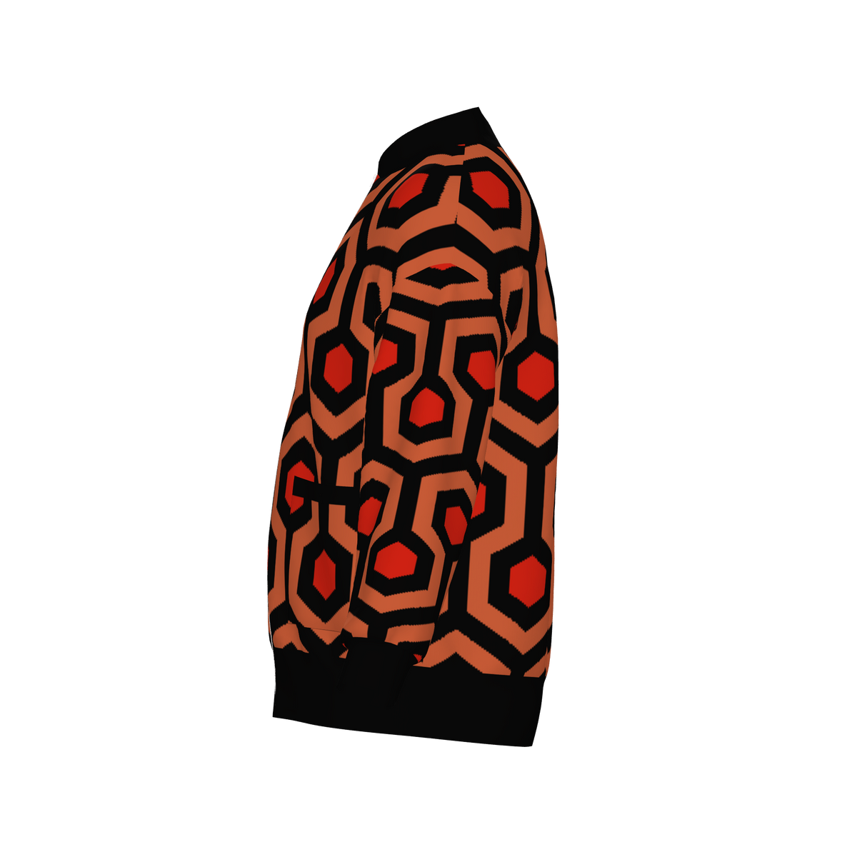 Overlook Hotel Carpet Knitted Bomber Jacket - The Shining Inspired Knitwear