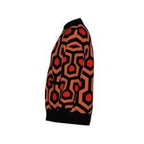 Overlook Hotel Carpet Knitted Bomber Jacket - The Shining Inspired Knitwear