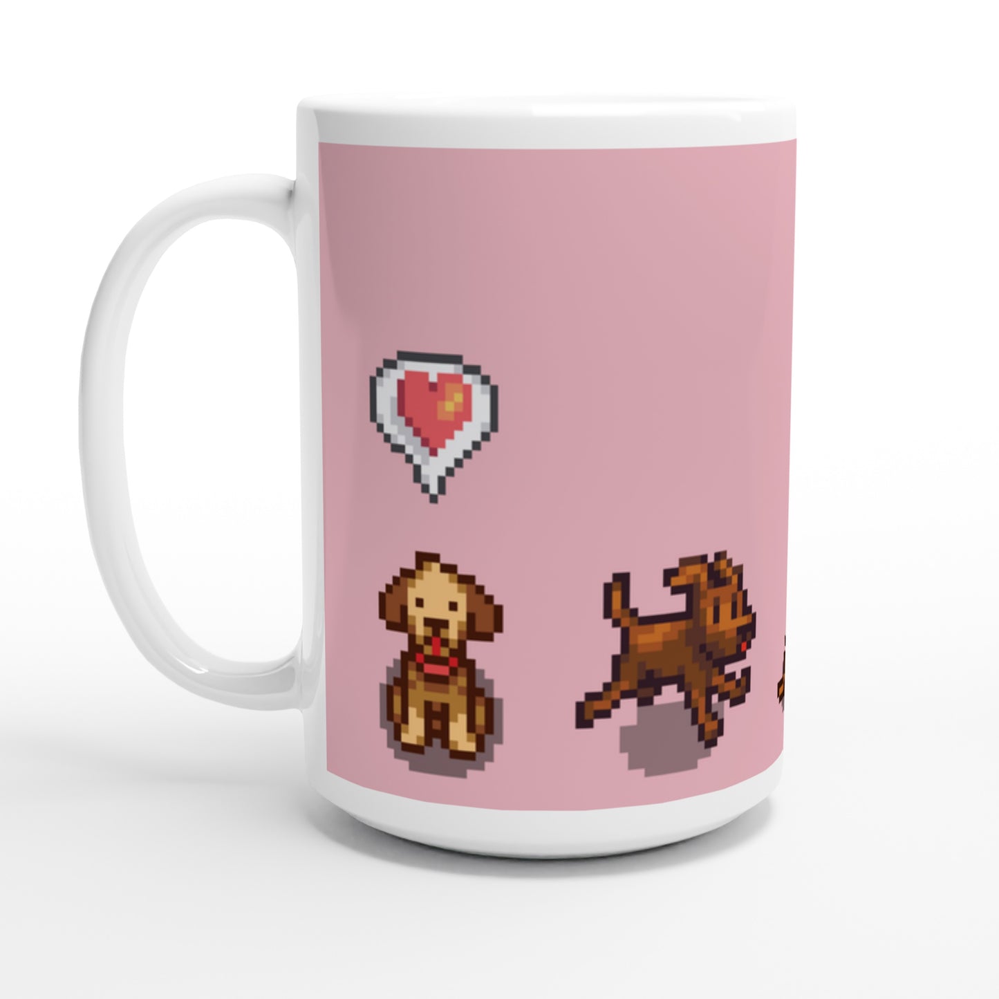 Stardew Valley Dogs Mug – Pixel Art Dog Coffee Cup, Cosy Gamer Gift