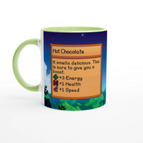 Mug Stardew Valley avec arrière-plans personnalisés - Thé, Café, Chocolat chaud, Thé vert, Chaï Latte, Triple Espresso, Cadeau pour Gamer en Pixel Art