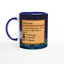 Mug Stardew Valley avec arrière-plans personnalisés - Thé, Café, Chocolat chaud, Thé vert, Chaï Latte, Triple Espresso, Cadeau pour Gamer en Pixel Art