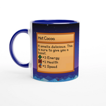 Mug Stardew Valley avec arrière-plans personnalisés - Thé, Café, Chocolat chaud, Thé vert, Chaï Latte, Triple Espresso, Cadeau pour Gamer en Pixel Art
