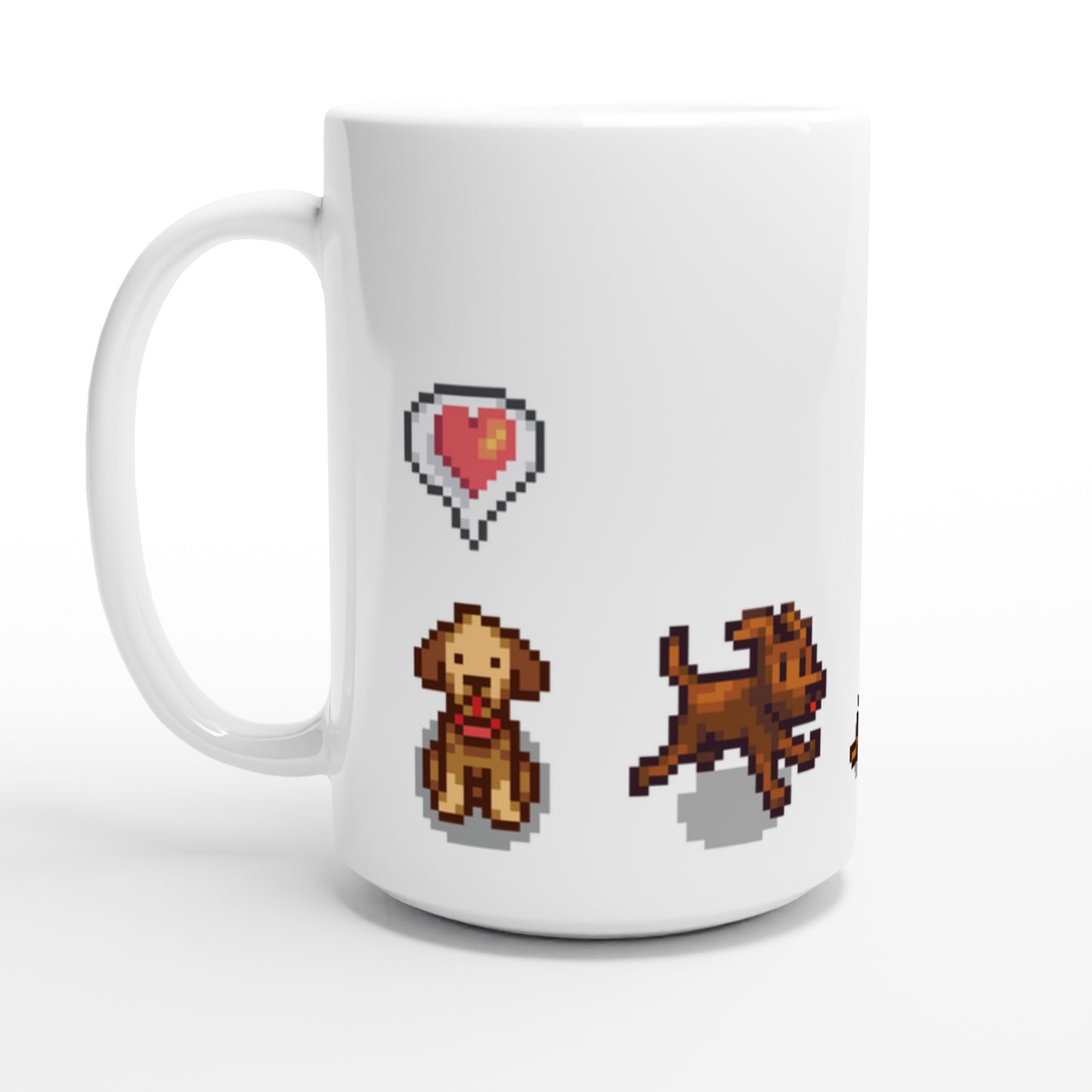 Stardew Valley Dogs Mug – Pixel Art Dog Coffee Cup, Cosy Gamer Gift