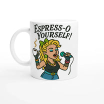 Espress-o Yourself! 80s Madonna Pop Diva Coffee Mug