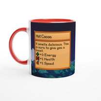 Mug Stardew Valley avec arrière-plans personnalisés - Thé, Café, Chocolat chaud, Thé vert, Chaï Latte, Triple Espresso, Cadeau pour Gamer en Pixel Art