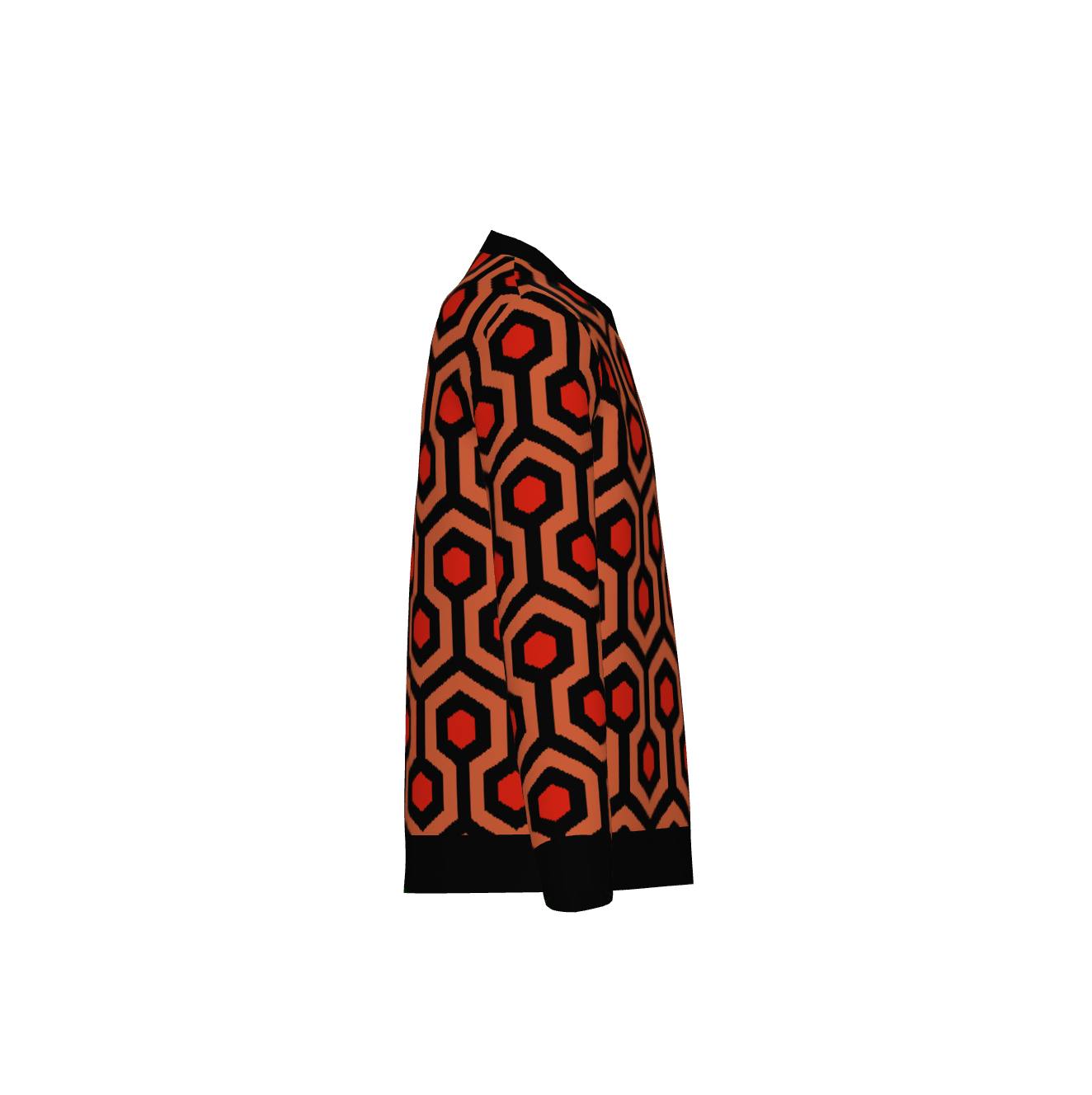 Overlook Hotel Carpet Pattern Sweater, The Shining Pullover, Retro Horror Knitwear