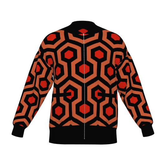 Overlook Hotel Carpet Knitted Bomber Jacket - The Shining Inspired Knitwear