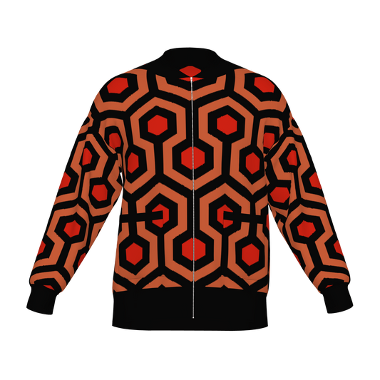 Overlook Hotel Carpet Knitted Bomber Jacket - The Shining Inspired Knitwear