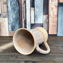 Rustic Pink Glazed Tall Stoneware Latte Mug