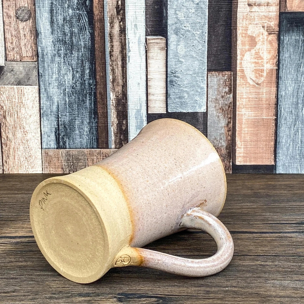 Rustic Pink Glazed Tall Stoneware Latte Mug