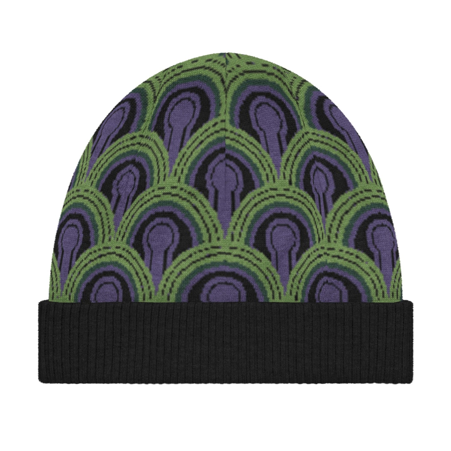 Room 237 Wallpaper Pattern Beanie Hat - The Shining Inspired Knitted Winter Hat