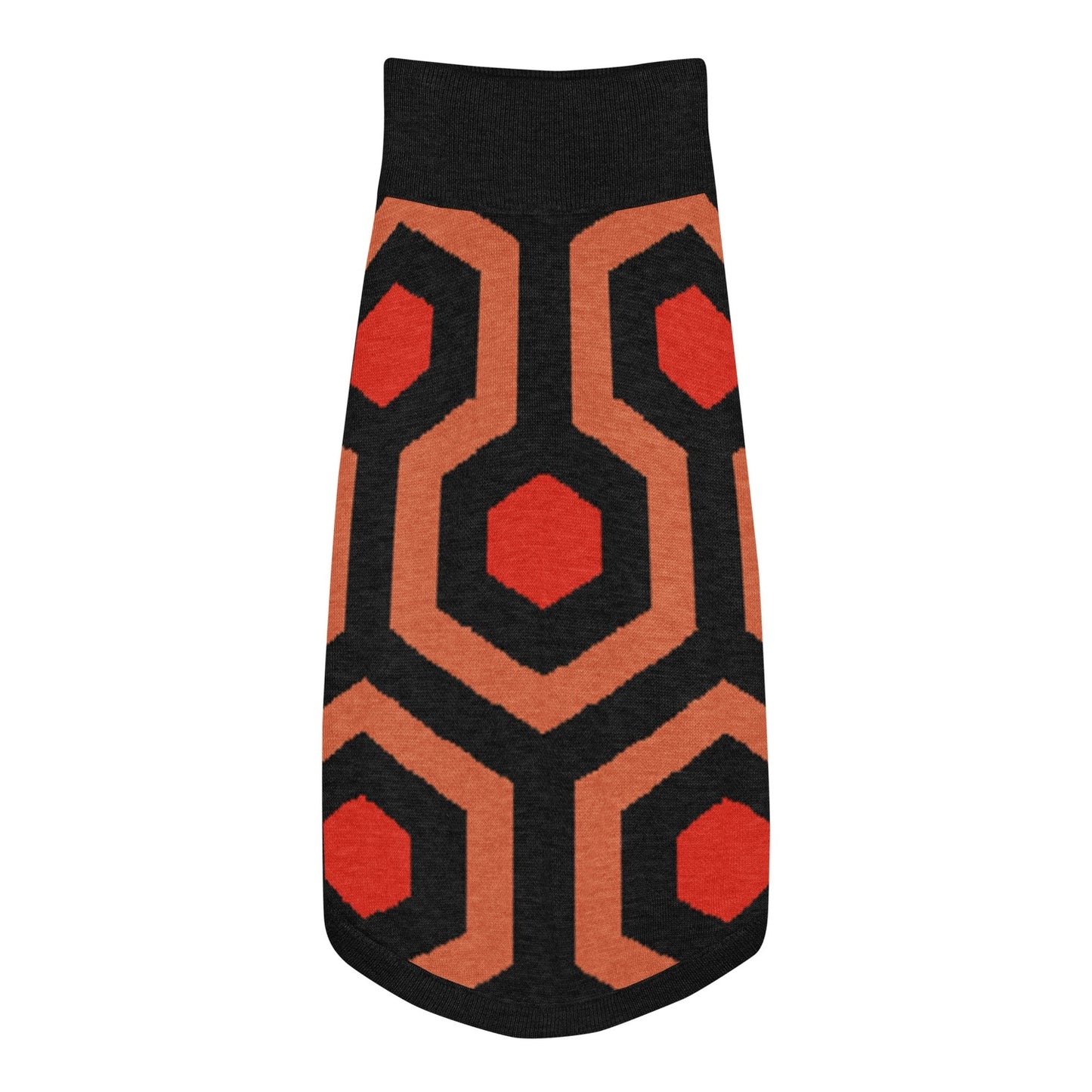 Overlook Hotel Carpet Pattern Pet Sweater, Horror Film Inspired Knit, Sizes 2XS–2XL