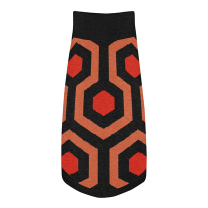 Overlook Hotel Carpet Pattern Pet Sweater, Horror Film Inspired Knit, Sizes 2XS–2XL