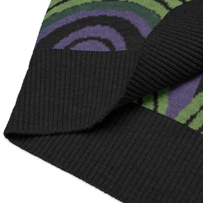 Room 237 Wallpaper Pattern Knitted Sweater Vest - Horror Film Inspired V-Neck Knit