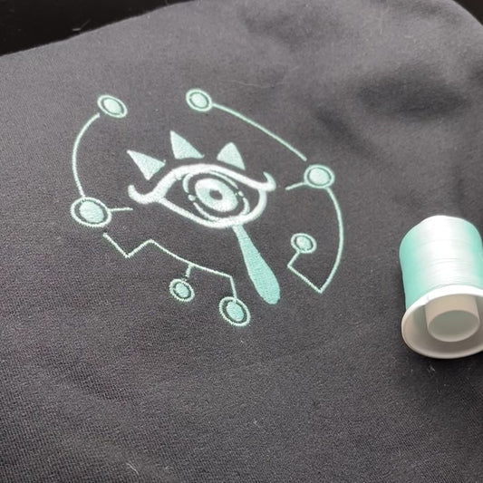 Legend of Zelda Sheikah Eye Messenger Bag - Glow in the Dark Embroidered Laptop Bag